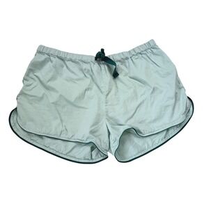 LAKE Pajama Shorts Womens Mint Green Poplin Cotton Dolphin Hem XL